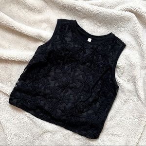 Xhileration Cropped Floral Tank | Size Medium